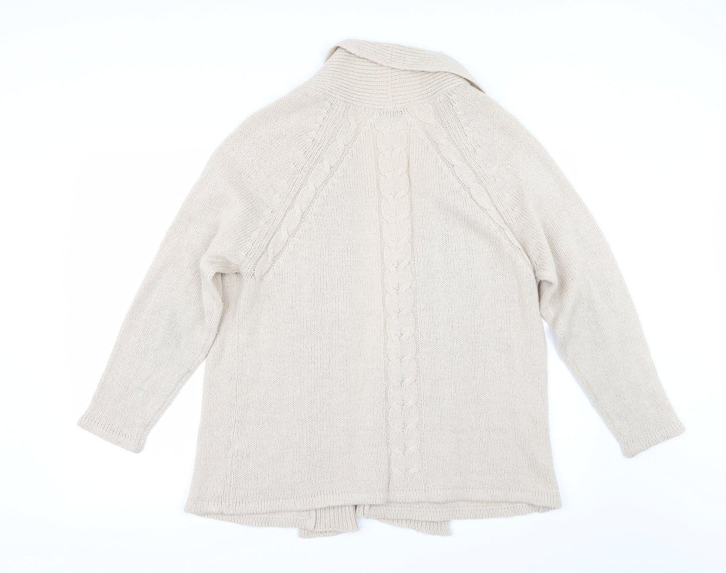 BHS Womens Beige   Cardigan Jumper Size 16