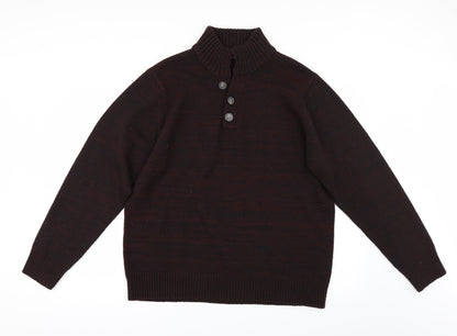Preloved George Mens Red   Pullover Jumper Size L - Front