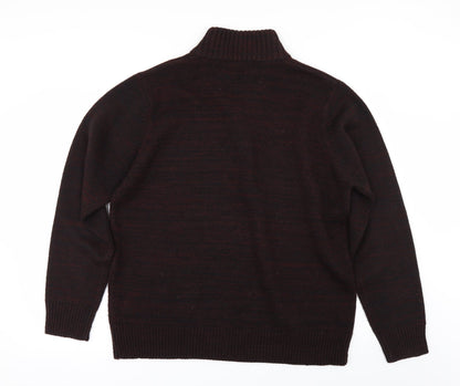 Preloved George Mens Red   Pullover Jumper Size L - Back