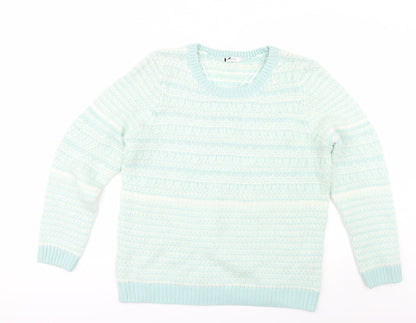 Preloved BHS Womens Green   Pullover Jumper Size 18 - Front