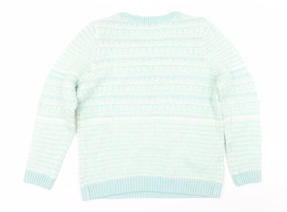 Preloved BHS Womens Green   Pullover Jumper Size 18 - Back
