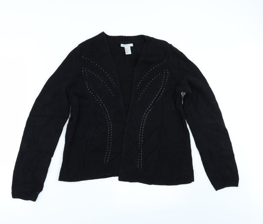 H&M Womens Black   Cardigan Jumper Size M