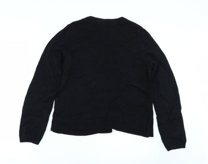 Preloved H&M Womens Black   Cardigan Jumper Size M - Back