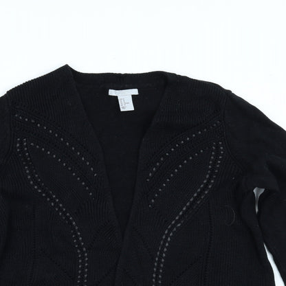 Preloved H&M Womens Black   Cardigan Jumper Size M - Detail