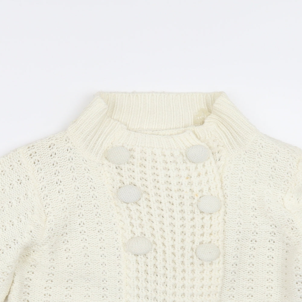 Internacionale Womens Ivory   Cardigan Jumper Size 8