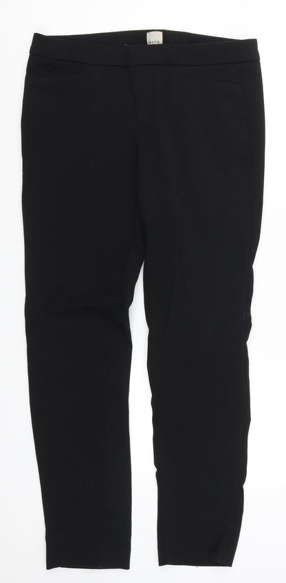 Preloved Ectu Womens Black   Trousers  Size 12 L28 in - Front