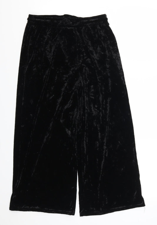 Light Before Dark Womens Black   Cropped Trousers Size M L22 in