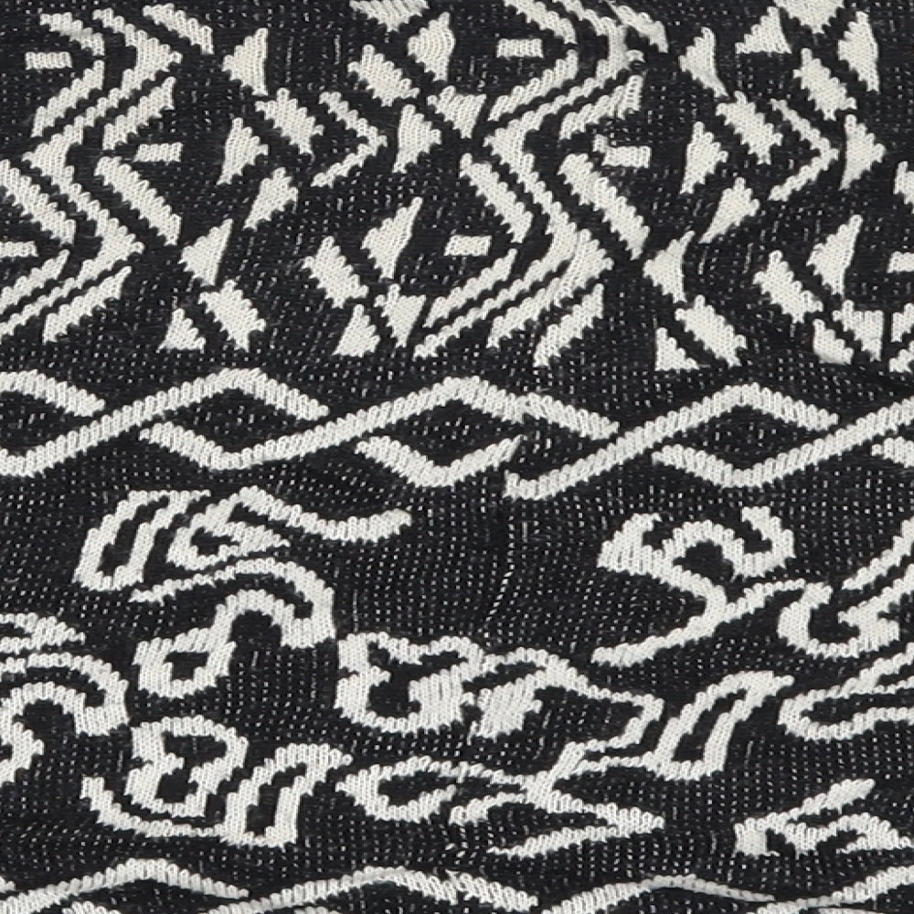 Topshop Womens Black Geometric  Pullover Jumper Size 10