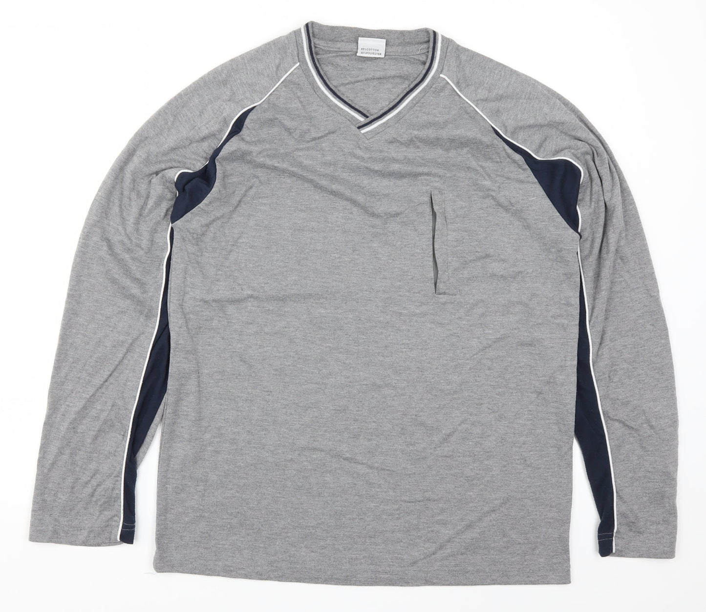 MMM Mens Grey   Pullover Sweatshirt Size L