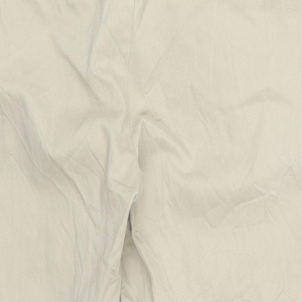 Marks and Spencer Womens Beige   Cropped Trousers Size 12 L20 in