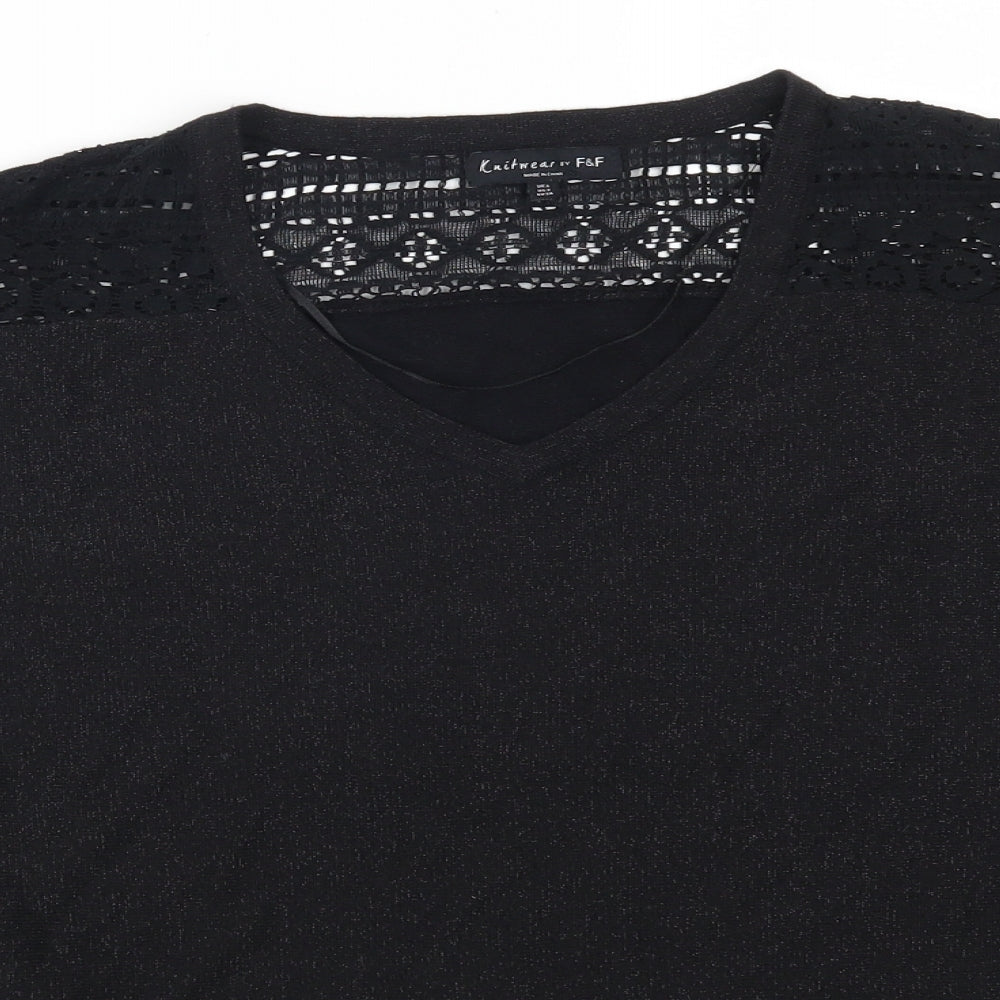F&F Womens Black   Pullover Jumper Size 6