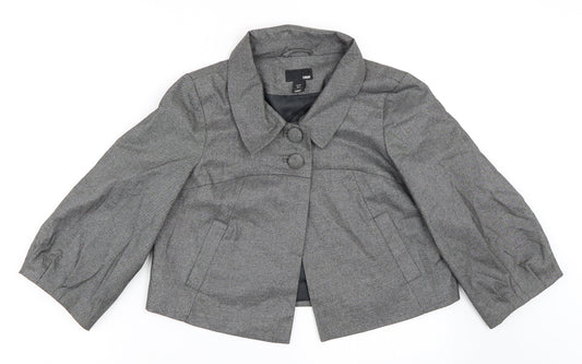 H&M Womens Grey   Jacket Blazer Size 38