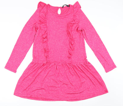 Preloved Expressions Womens Pink   Tunic Jumper Size 12 - Front