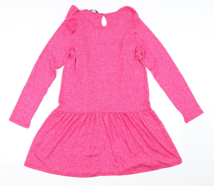 Preloved Expressions Womens Pink   Tunic Jumper Size 12 - Back