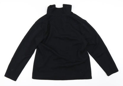 Preloved Fabrizo Womens Black   Full Zip Sweatshirt Size S - Back