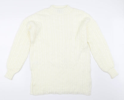 Preloved NEXT Womens Ivory   Tunic Jumper Size M - Front