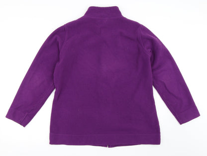 Preloved EWM Womens Purple  Fleece Jacket  Size L - Back