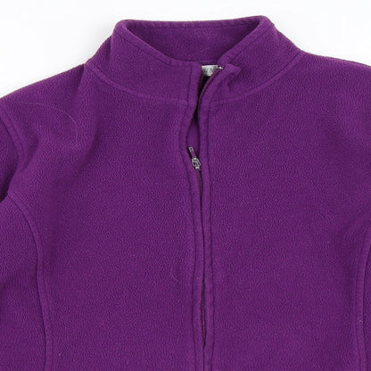 Preloved EWM Womens Purple  Fleece Jacket  Size L - Detail