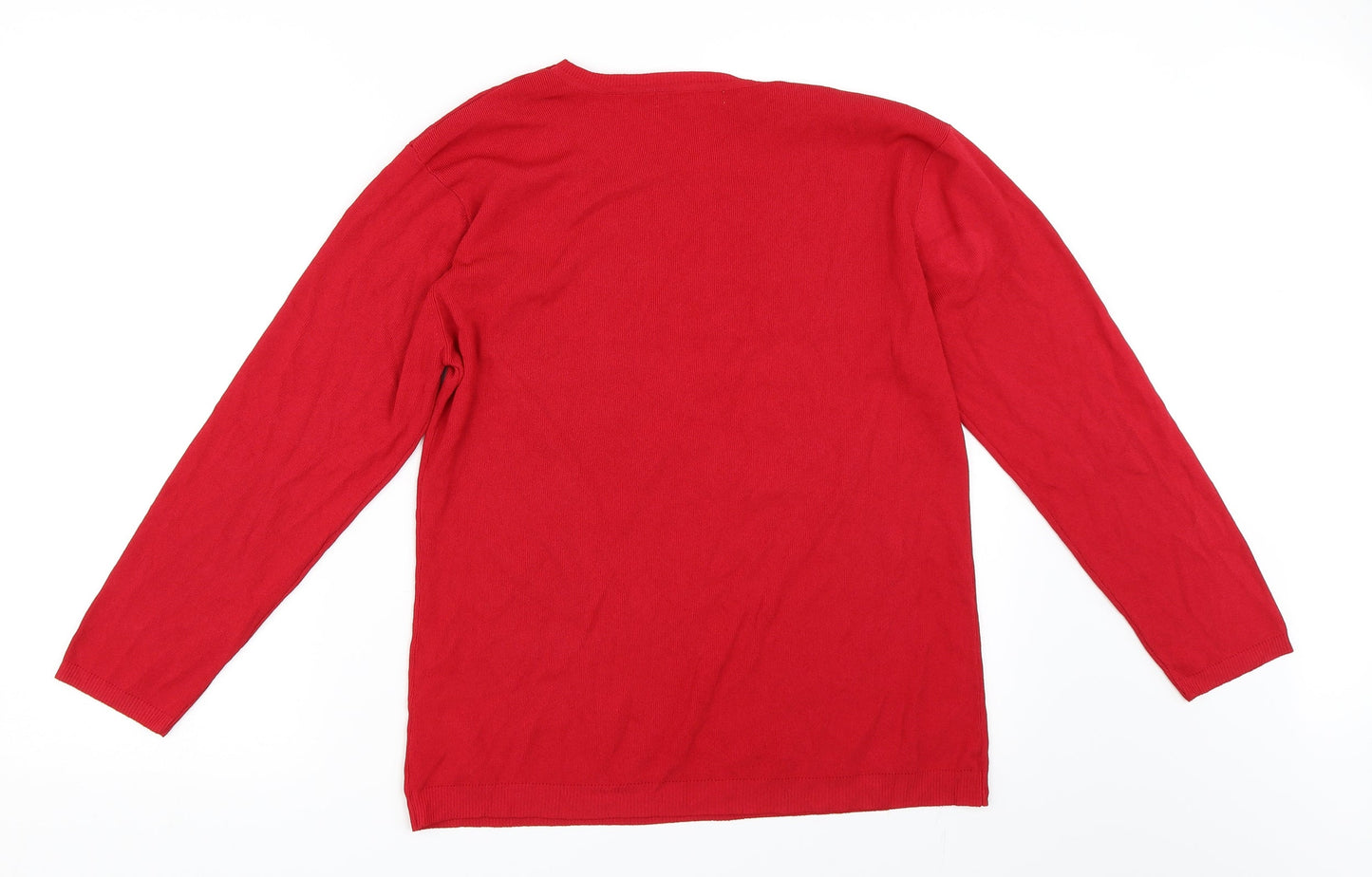 Frank Saul Womens Red   Pullover Jumper Size L