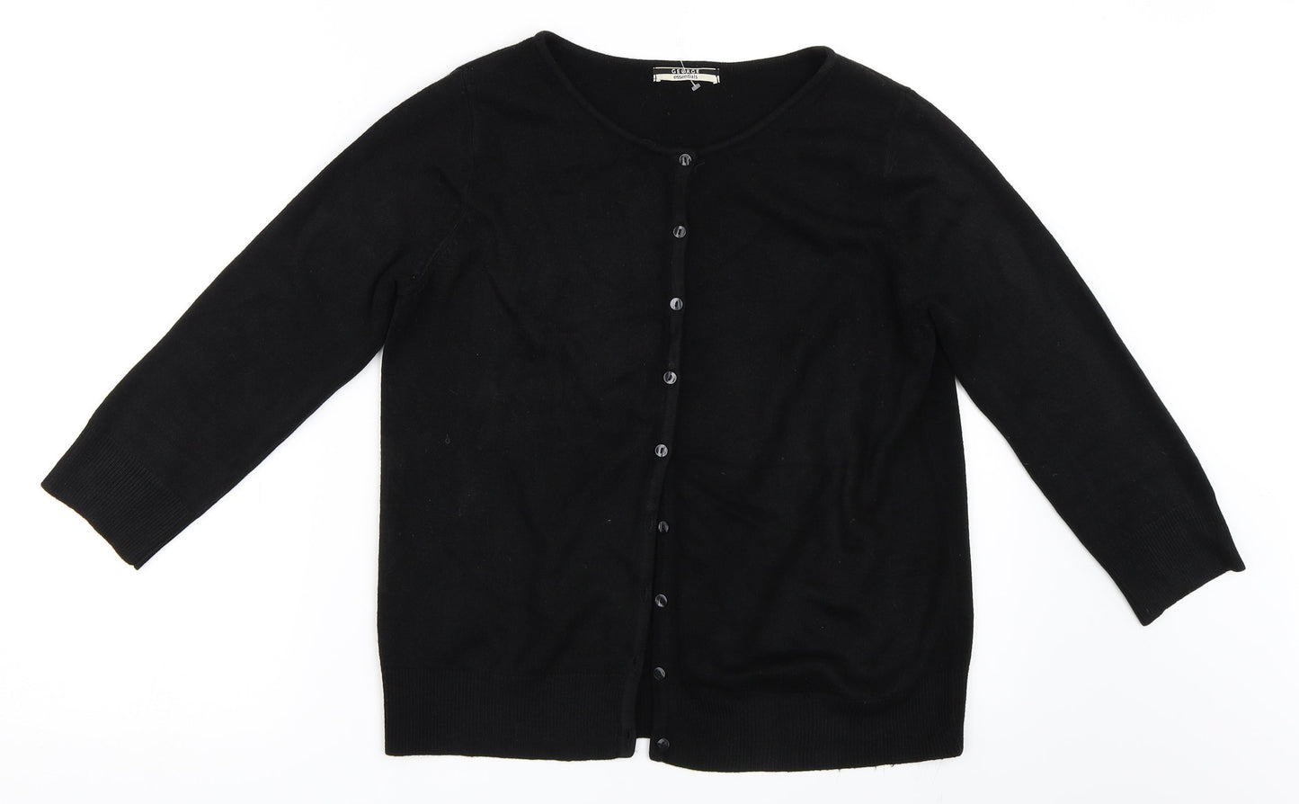 George Womens Black   Cardigan Jumper Size 14
