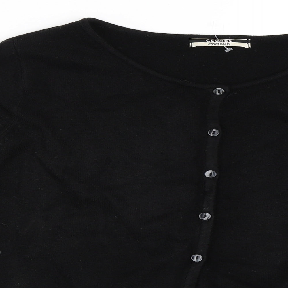 George Womens Black   Cardigan Jumper Size 14