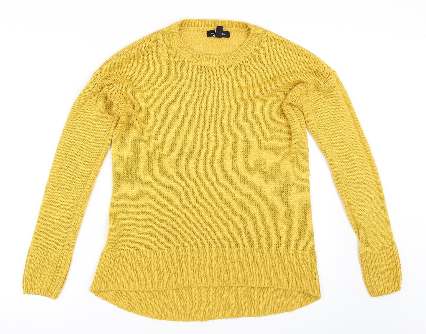 New Look Womens Yellow   Pullover Jumper Size M