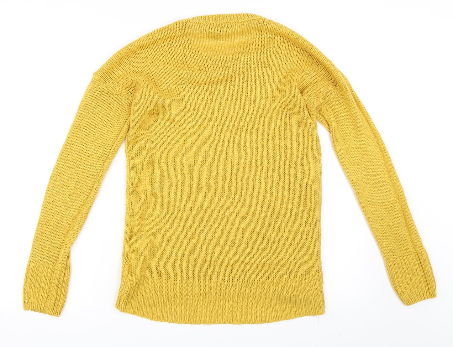 New Look Womens Yellow   Pullover Jumper Size M