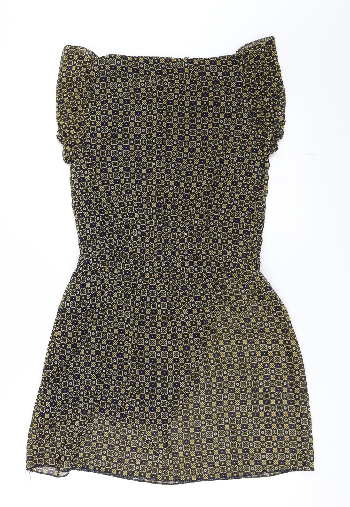 MELA LOVE LONDON Womens Blue Geometric  Shift  Size 12