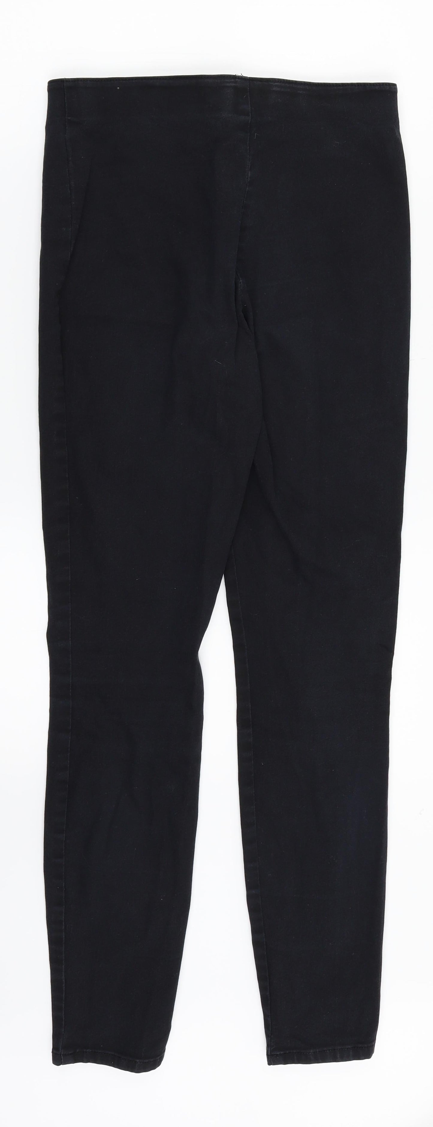 H&M Womens Black  Denim Jegging Jeans Size 8 L27 in