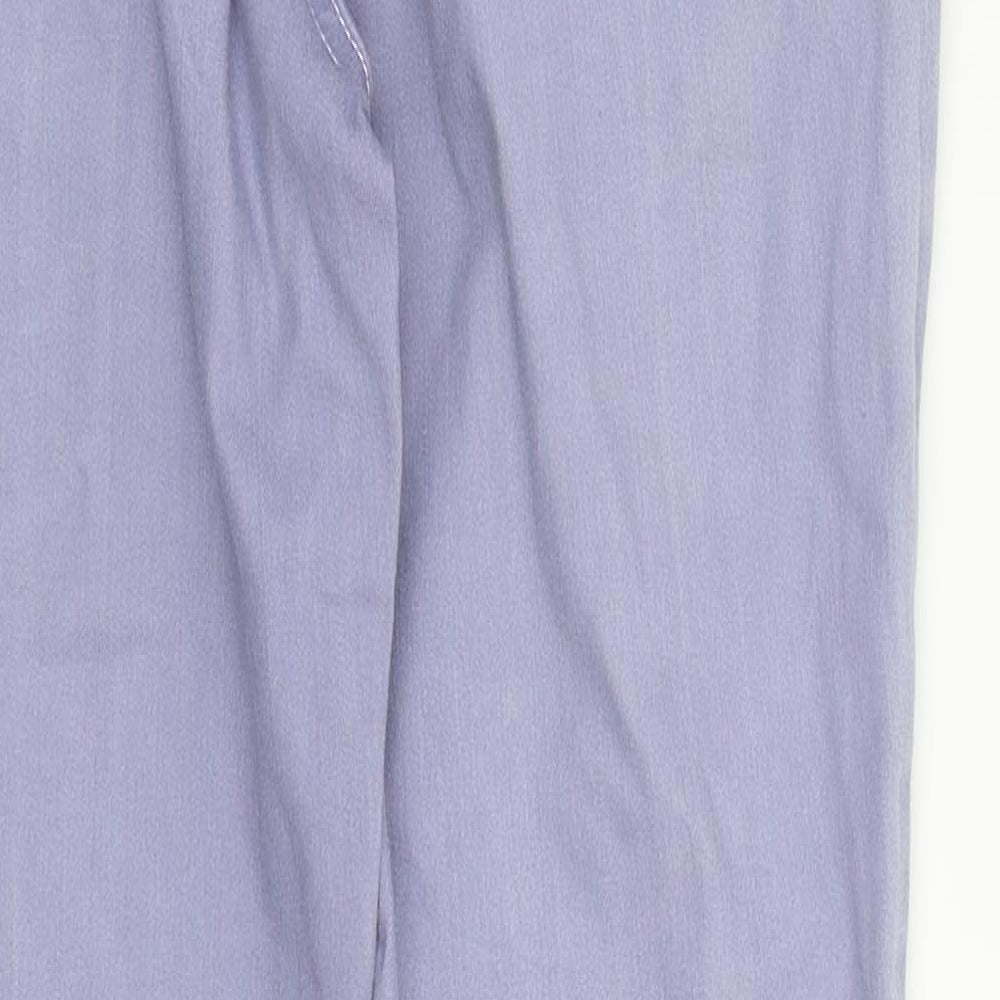 Preloved M&S Womens Purple  Denim Skinny Jeans Size 12 L28 in - Label