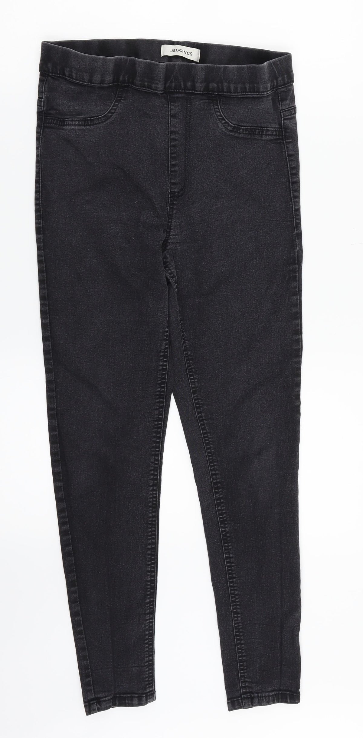 Preloved M&S Womens Black  Denim Jegging Jeans Size 10 L25 in - Front