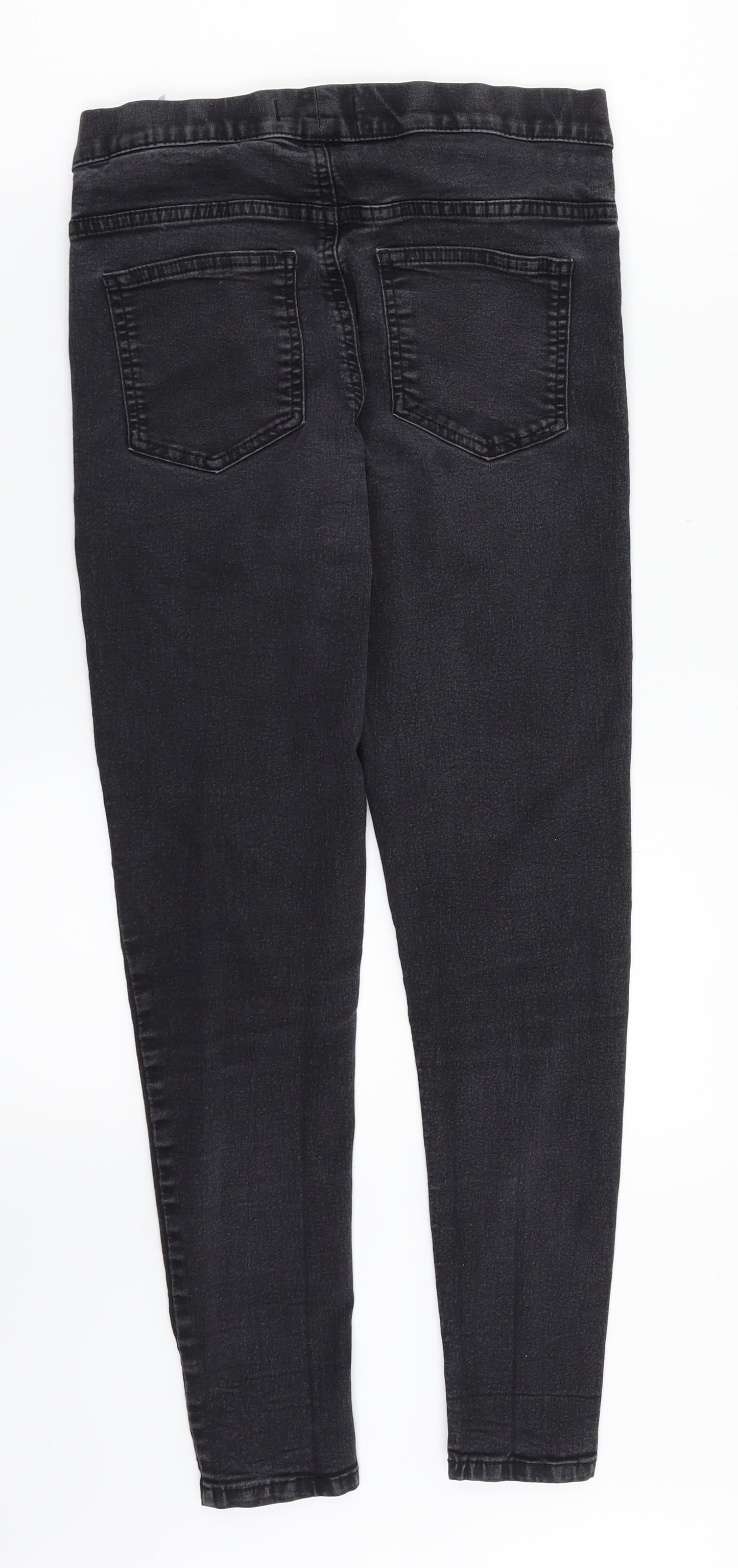 Preloved M&S Womens Black  Denim Jegging Jeans Size 10 L25 in - Back