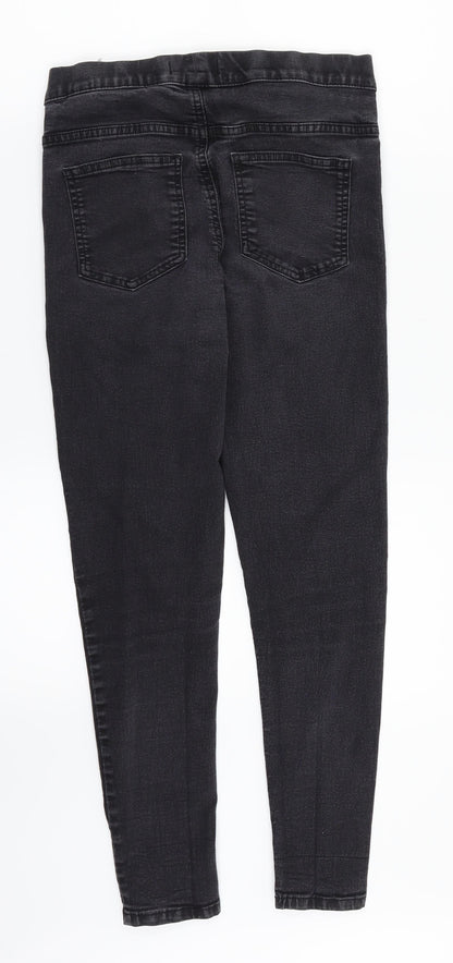 Preloved M&S Womens Black  Denim Jegging Jeans Size 10 L25 in - Back