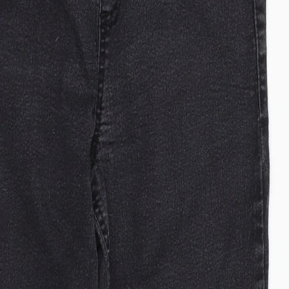 Preloved M&S Womens Black  Denim Jegging Jeans Size 10 L25 in - Detail