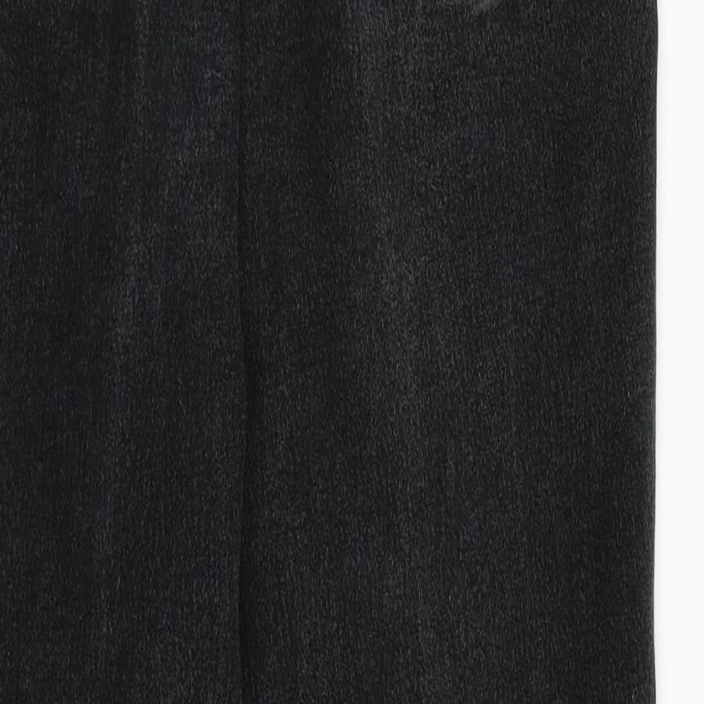AriZona Womens Black  Denim Straight Jeans Size 14 L28 in
