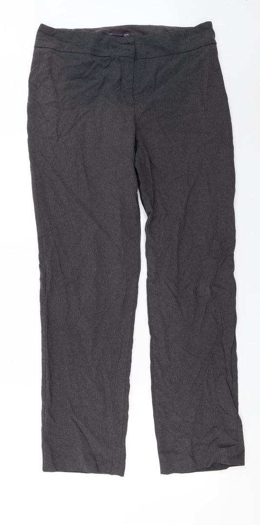 Marks and Spencer  Womens Grey   Trousers  Size 14 L28 in