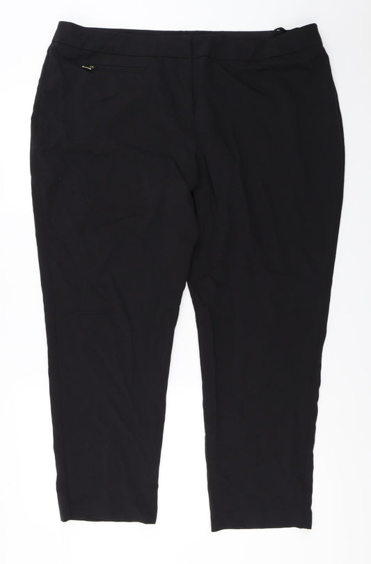 BM  Womens Black   Trousers  Size 20 L24 in