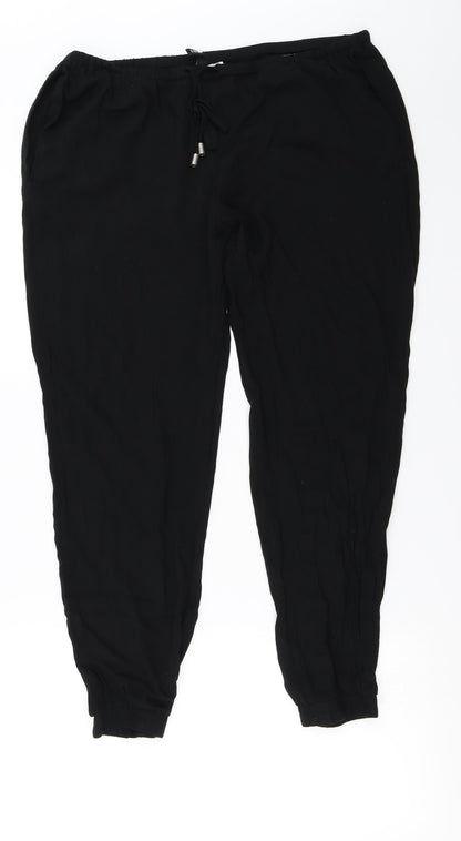 Preloved H&M  Womens Black   Trousers  Size 10 L23 in - Front