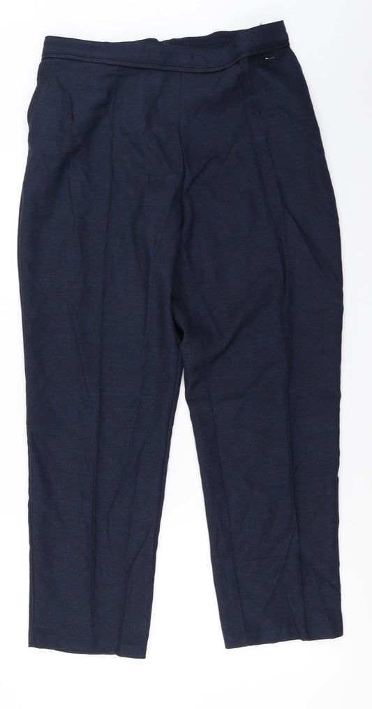 Marks and Spencer  Womens Blue   Trousers  Size 16 L26 in
