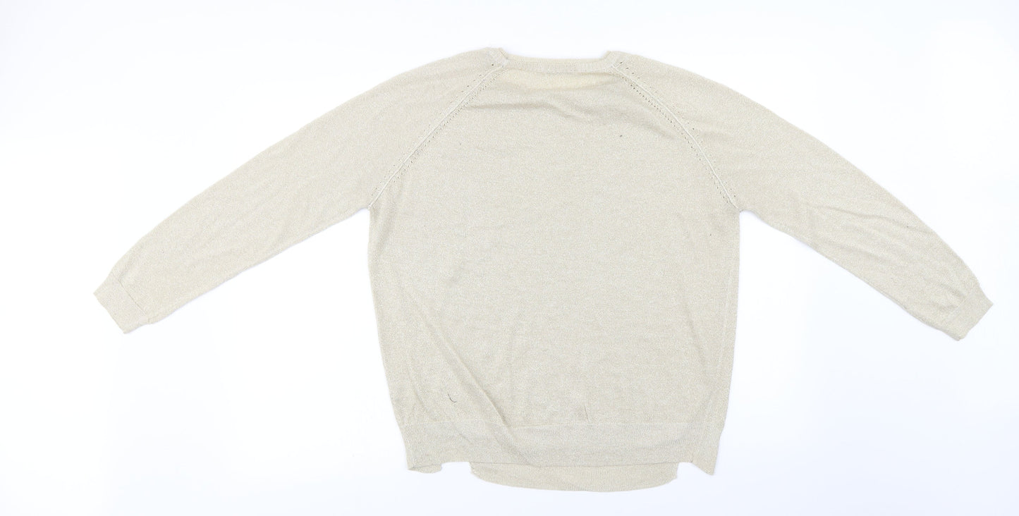 TU Womens Ivory   Pullover Jumper Size 12
