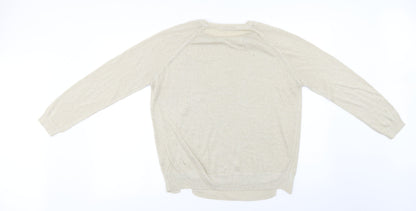 Preloved TU Womens Ivory   Pullover Jumper Size 12 - Back