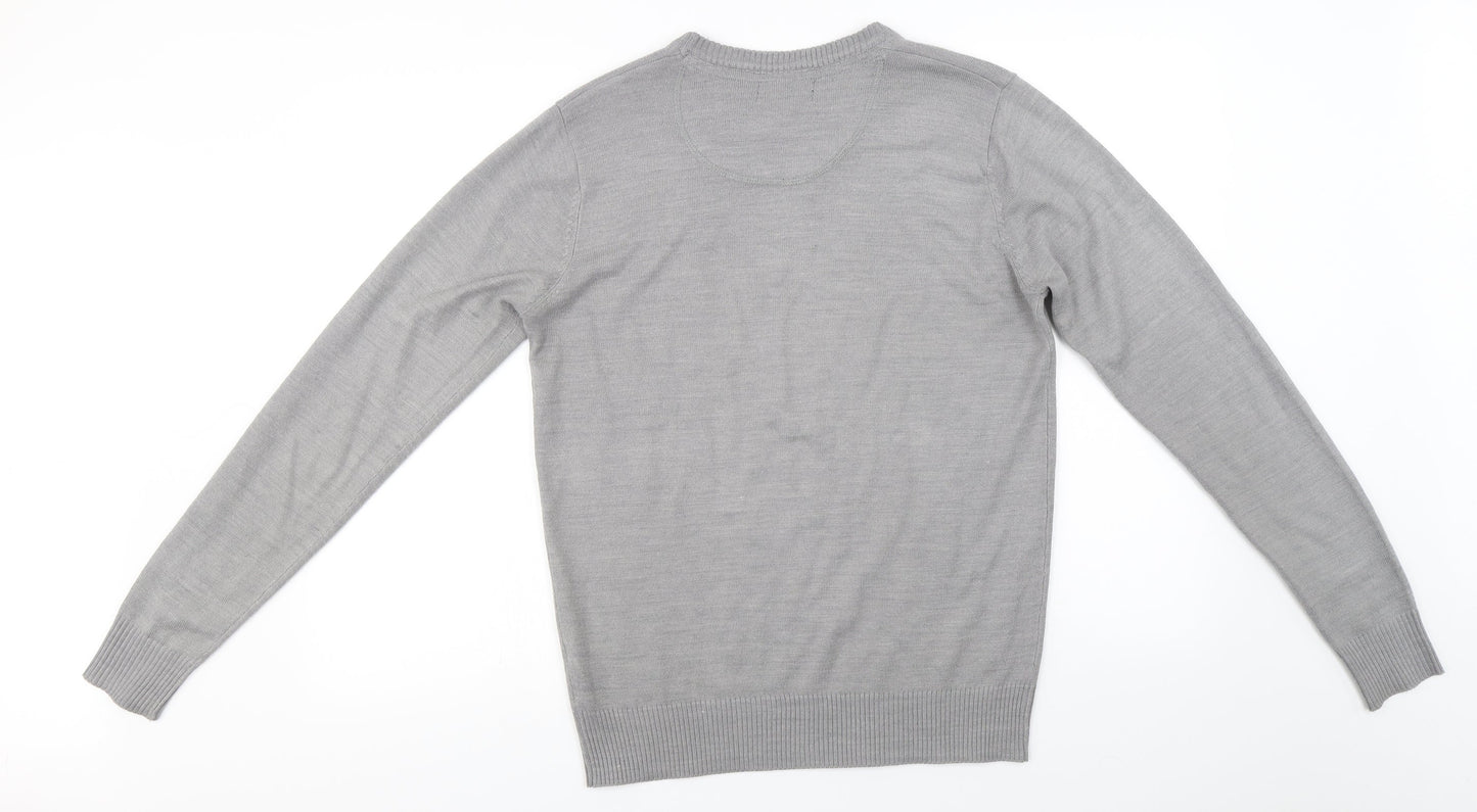 industrialize  Mens Grey   Pullover Jumper Size S