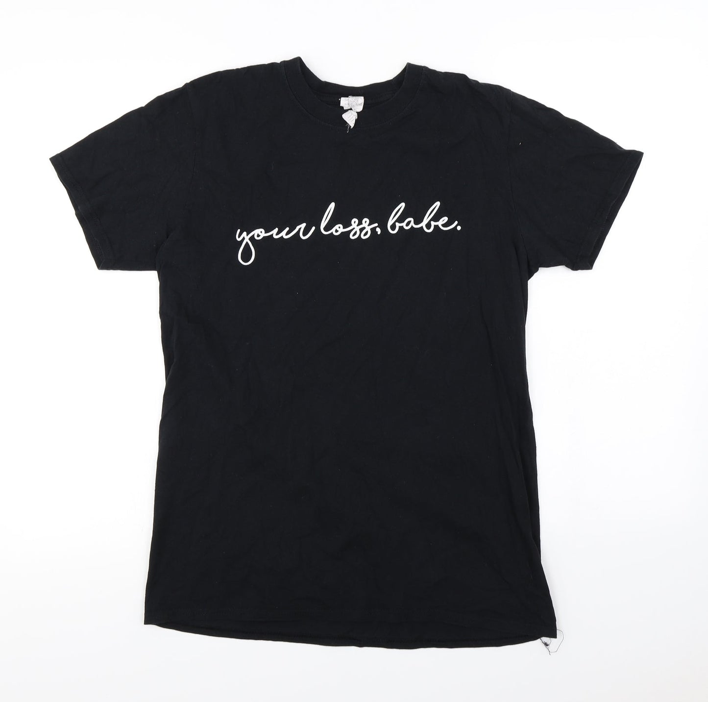 Gildan  Womens Black   Basic T-Shirt Size M