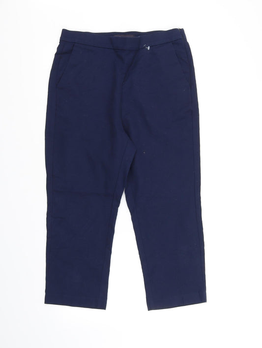 Marks and Spencer Womens Blue   Trousers  Size 12 L26 in