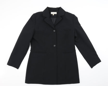 Preloved Jessica Reid Womens Black   Jacket Blazer Size 14 - Front