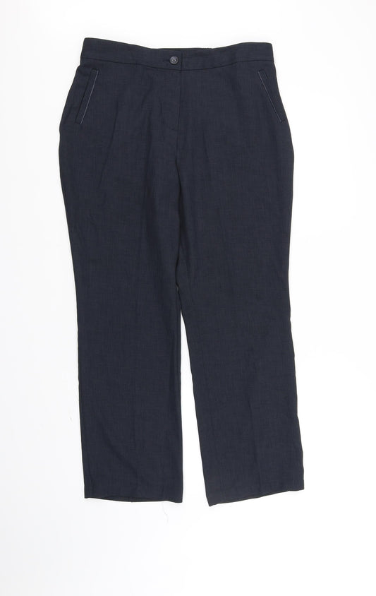 Marks and Spencer Womens Blue   Trousers  Size 12 L31 in