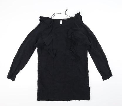 Preloved Zara Womens Black   Fit & Flare  Size S - Front