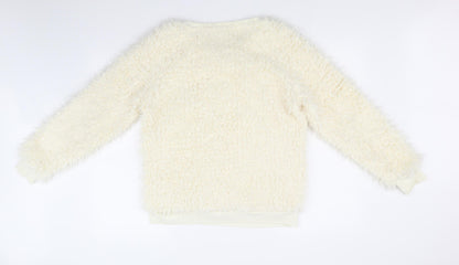 Preloved TU Womens Beige   Pullover Jumper Size M - Back