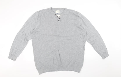 Preloved George Mens Grey   Pullover Jumper Size 2XL - Front