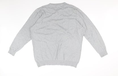 Preloved George Mens Grey   Pullover Jumper Size 2XL - Back